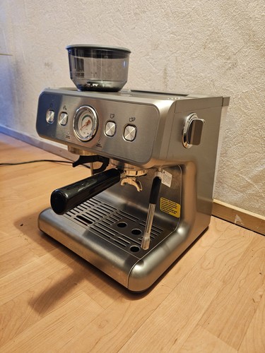 Edelstahl espressomaschine mit - edelstahl,